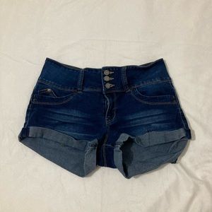 YMI Wanna Betta Butt? Mid-Rise Jean Shorts
